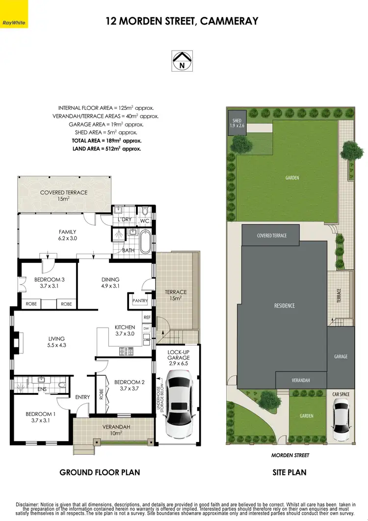 Floorplan of Homely house listing, 12 Morden Street, Cammeray NSW 2062