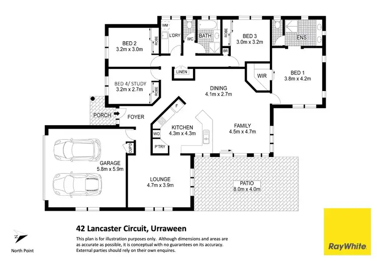 Floorplan of Homely house listing, 42 Lancaster Circuit, Urraween QLD 4655
