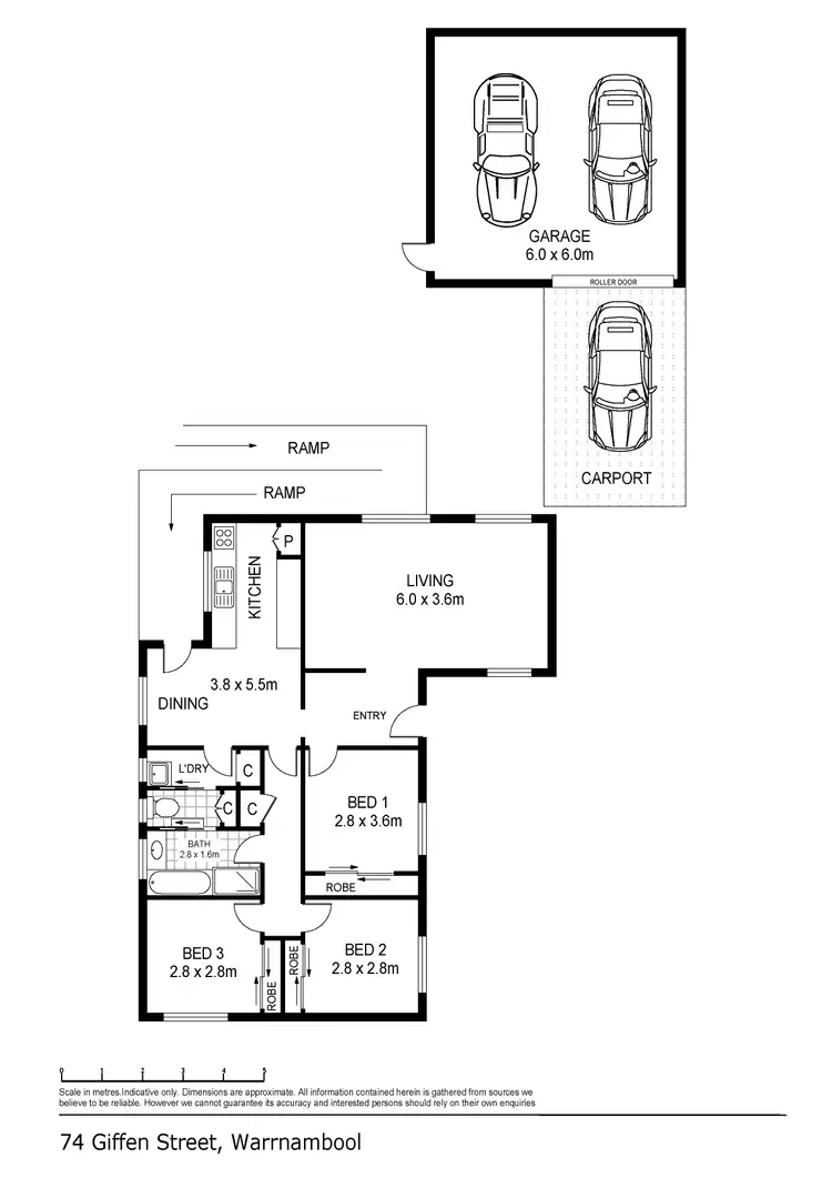 Floorplan of Homely house listing, 74 Giffen Street, Warrnambool VIC 3280