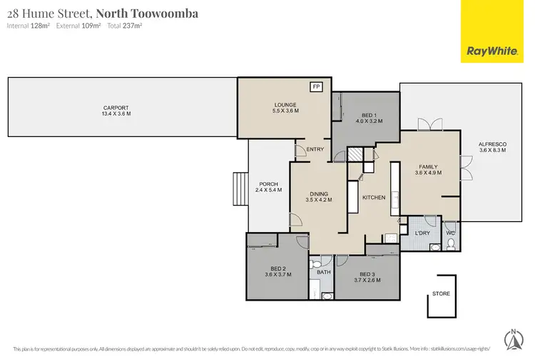 Floorplan of Homely house listing, 28 Hume Street, North Toowoomba QLD 4350