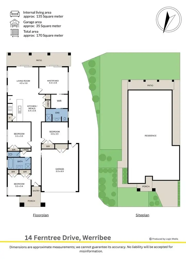 Floorplan of Homely house listing, 14 Ferntree Drive, Werribee VIC 3030