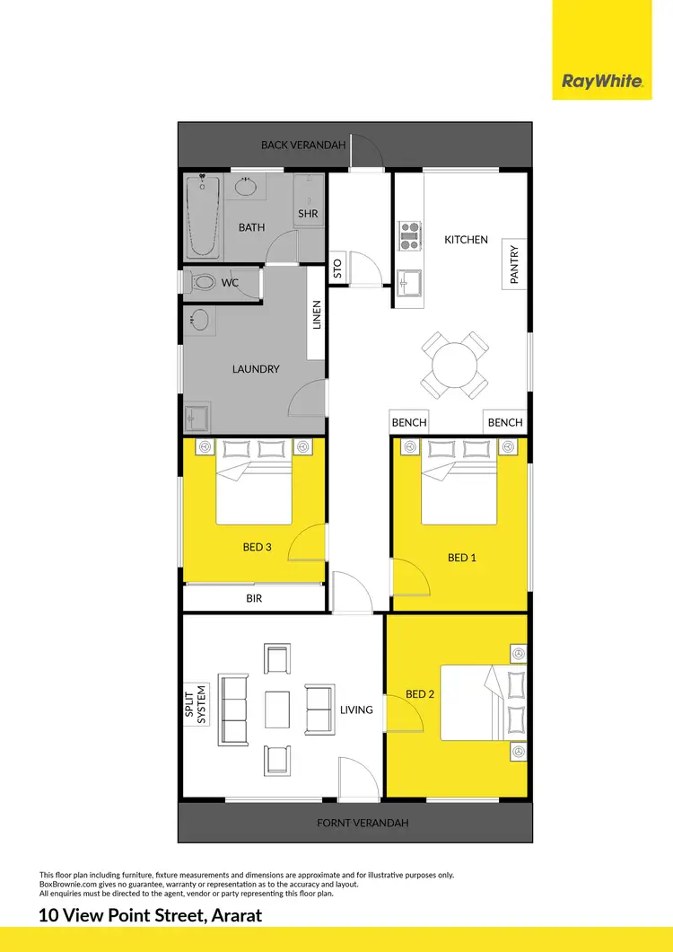 Floorplan of Homely house listing, 10 View Point Street, Ararat VIC 3377