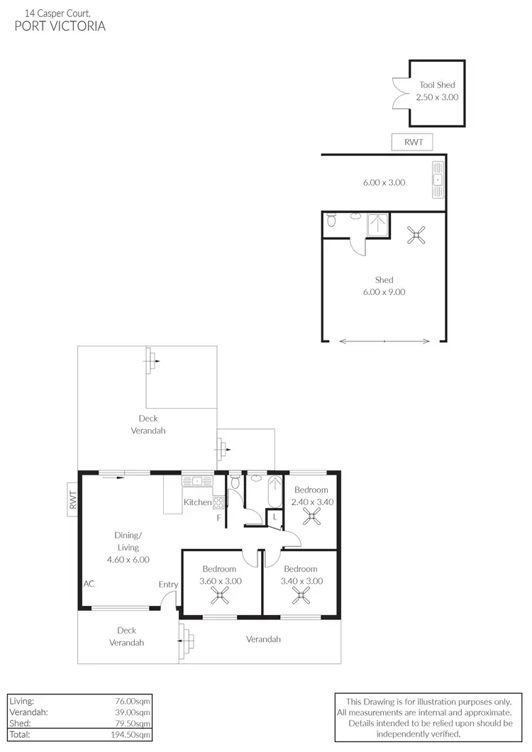 Floorplan of Homely house listing, 14 Casper Crescent, Port Victoria SA 5573