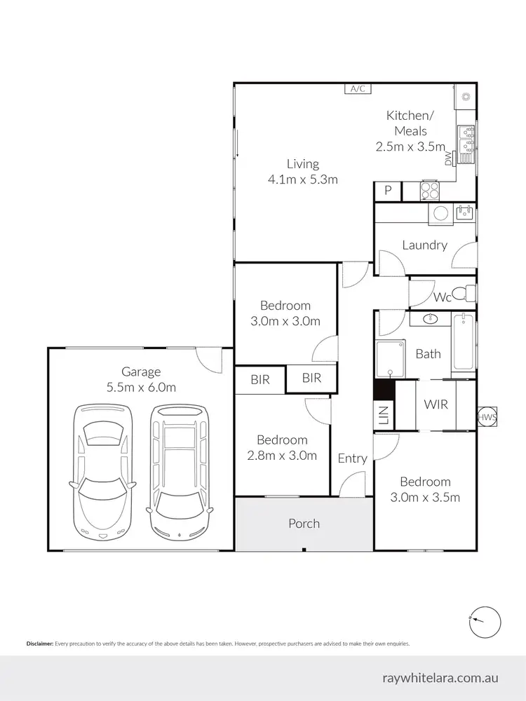 Floorplan of Homely house listing, 8 Nigella Avenue, Corio VIC 3214
