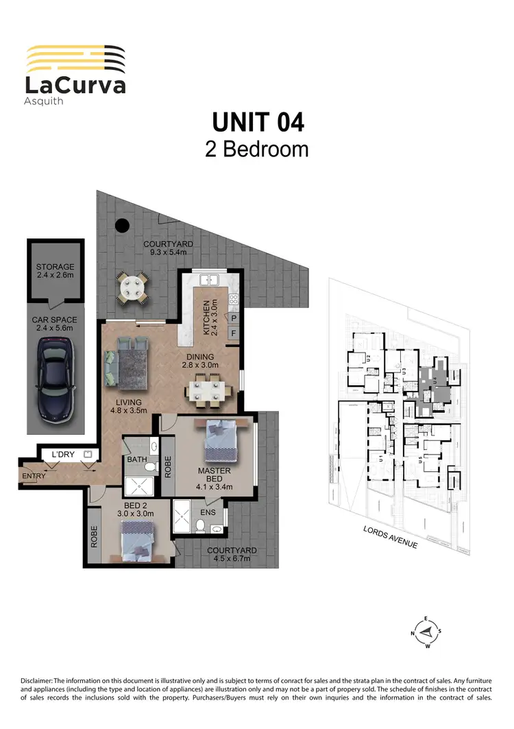 Floorplan of Homely apartment listing, 8 Lords Avenue, Asquith NSW 2077