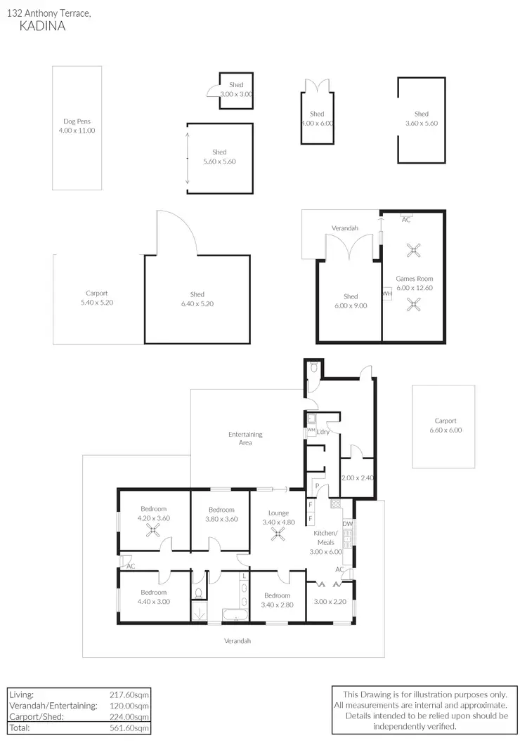 Floorplan of Homely house listing, 132 Anthony Terrace, Kadina SA 5554
