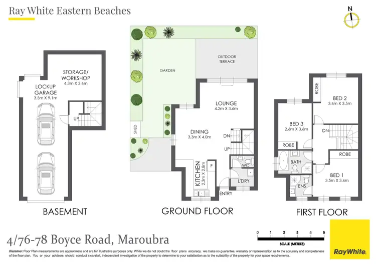 Floorplan of Homely townhouse listing, 4/76-78 Boyce Road, Maroubra NSW 2035