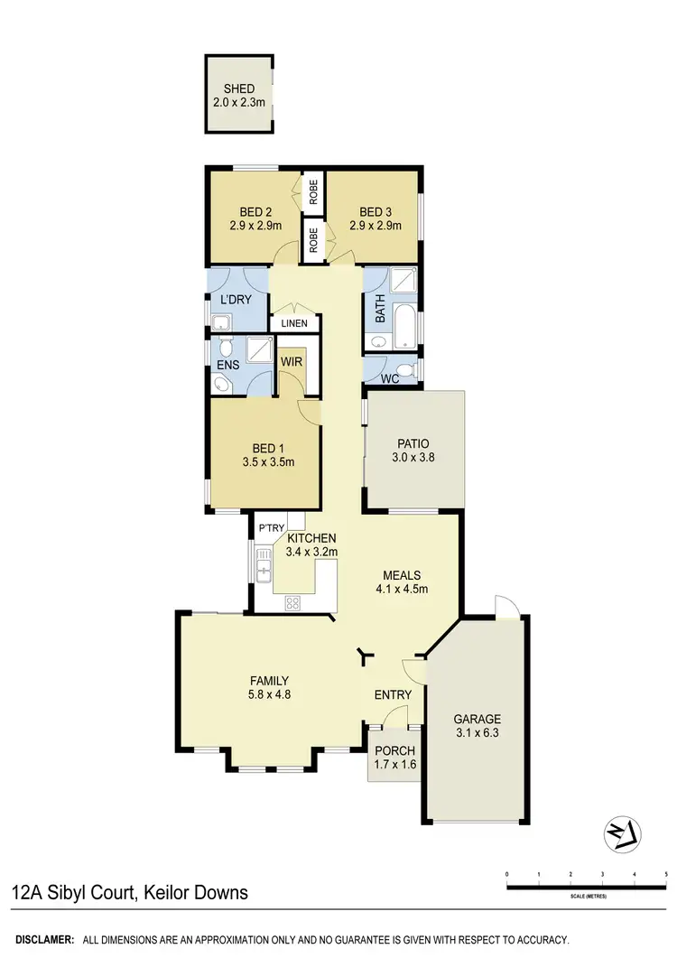 Floorplan of Homely house listing, 12A Sibyl Court, Keilor Downs VIC 3038