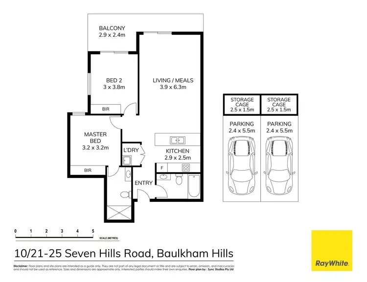 Floorplan of Homely apartment listing, 10/21-25 Seven Hills Road, Baulkham Hills NSW 2153