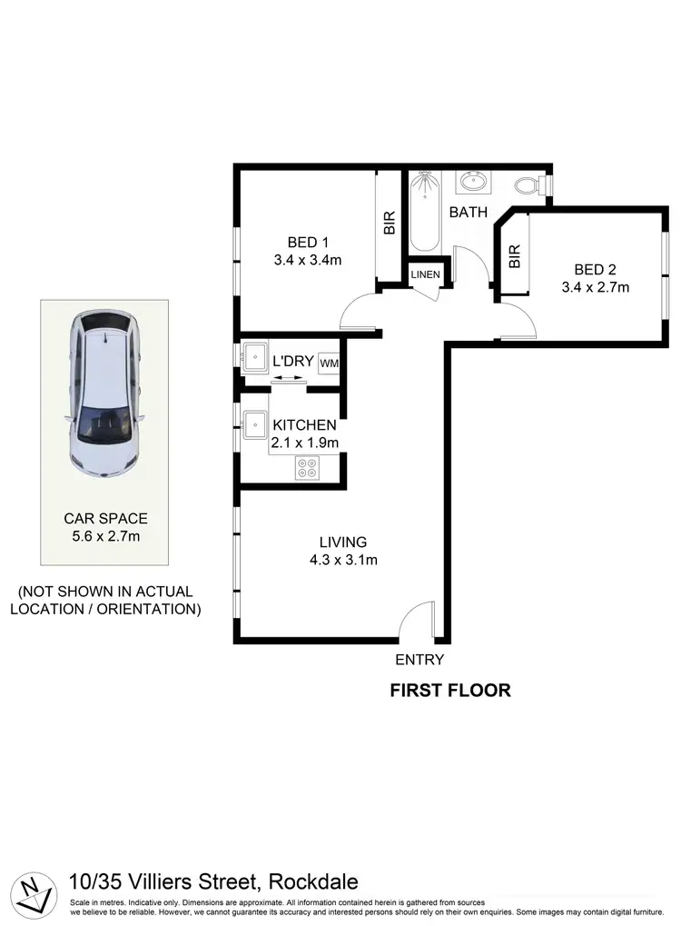 Floorplan of Homely unit listing, 10/35 Villiers Street, Rockdale NSW 2216