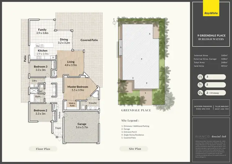 Floorplan of Homely house listing, 9 Greendale Place, Burleigh Waters QLD 4220