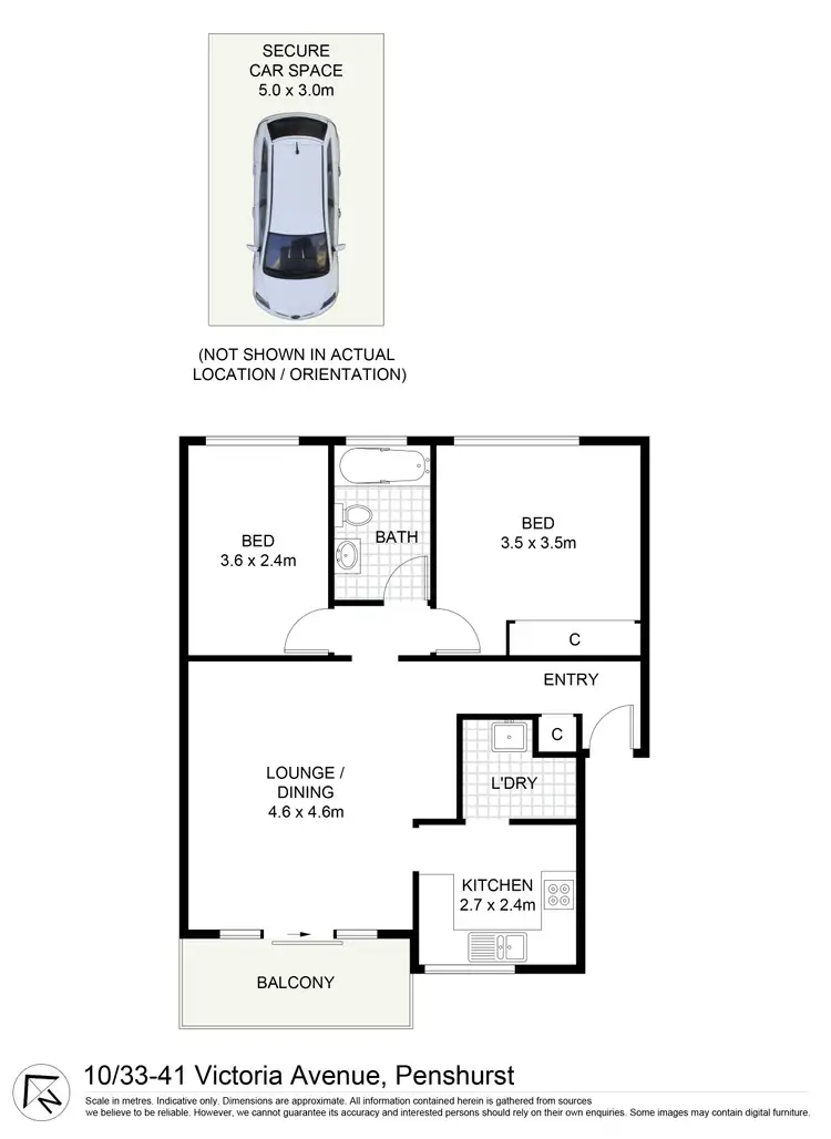Floorplan of Homely apartment listing, 10/33-41 Victoria Avenue, Penshurst NSW 2222