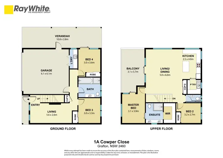 Floorplan of Homely house listing, 1A Cowper Close, Grafton NSW 2460