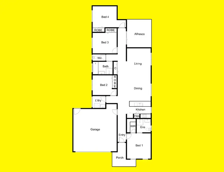 Floorplan of Homely house listing, 44 Ellswood Crescent, Mildura VIC 3500