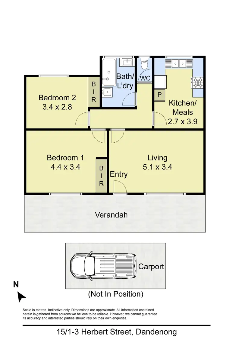 Floorplan of Homely unit listing, 15/1-3 Herbert Street, Dandenong VIC 3175