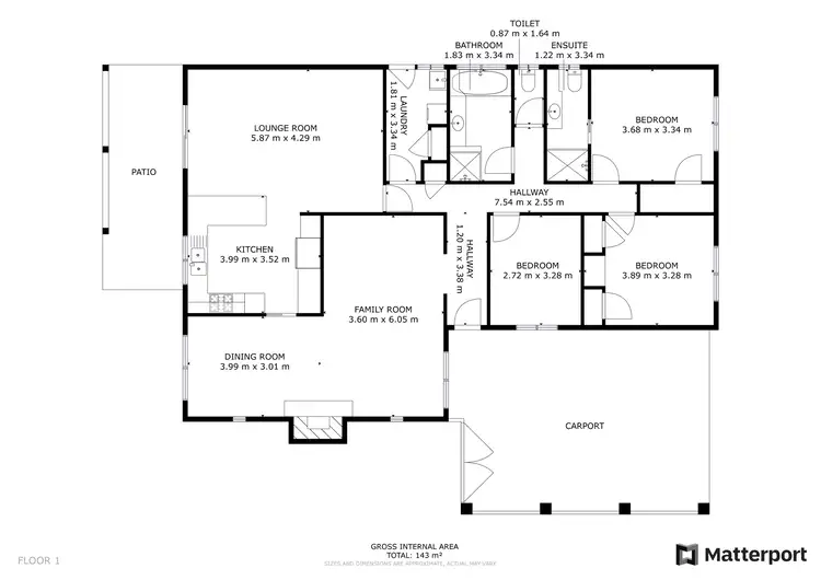 Floorplan of Homely house listing, 5 Wilkins Grove, Swan Hill VIC 3585