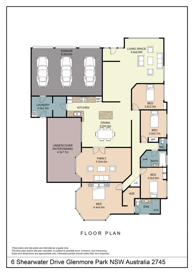 Floorplan of Homely house listing, 6 Shearwater Drive, Glenmore Park NSW 2745