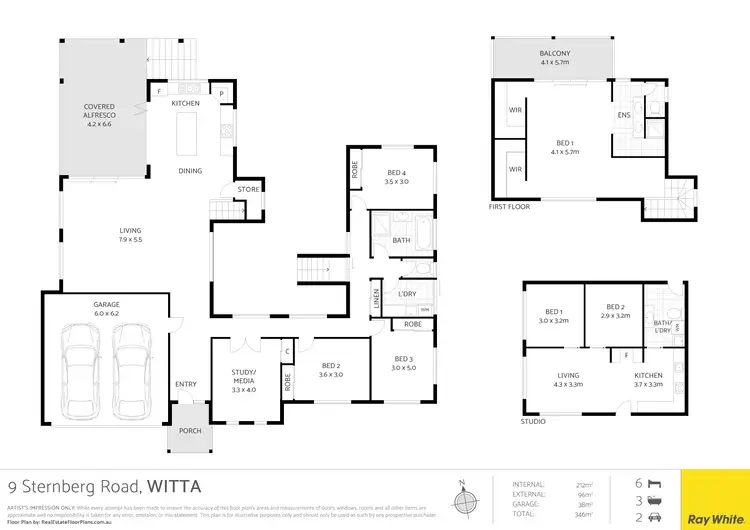 Floorplan of Homely house listing, 9 Sternberg Road, Witta QLD 4552