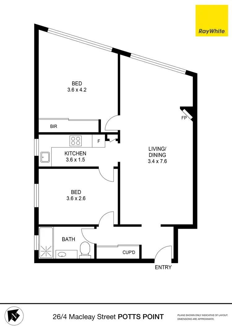 Floorplan of Homely apartment listing, 26/4 Macleay Street, Potts Point NSW 2011