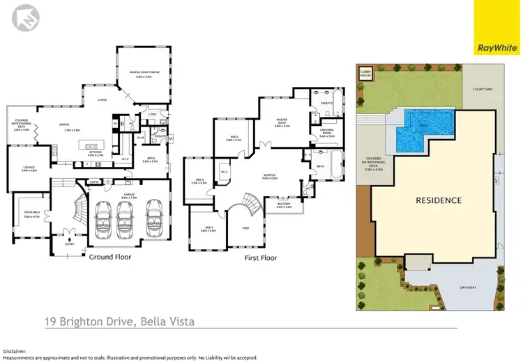 Floorplan of Homely house listing, 19 Brighton Drive, Bella Vista NSW 2153