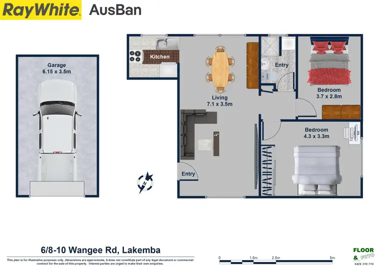 Floorplan of Homely unit listing, 6/8-10 Wangee Road, Lakemba NSW 2195