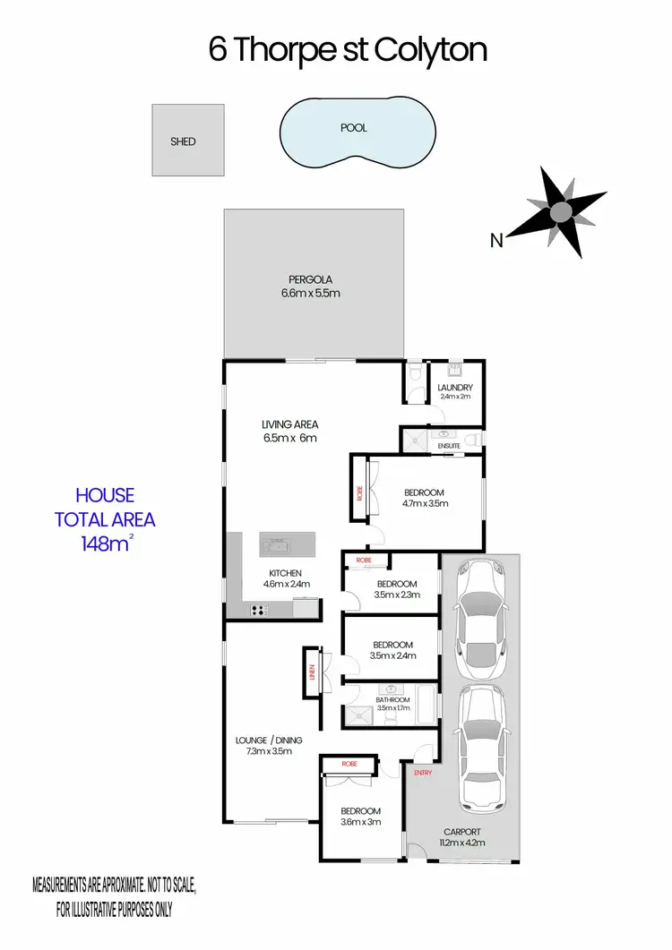 Floorplan of Homely house listing, 6 Thorpe Street, Colyton NSW 2760