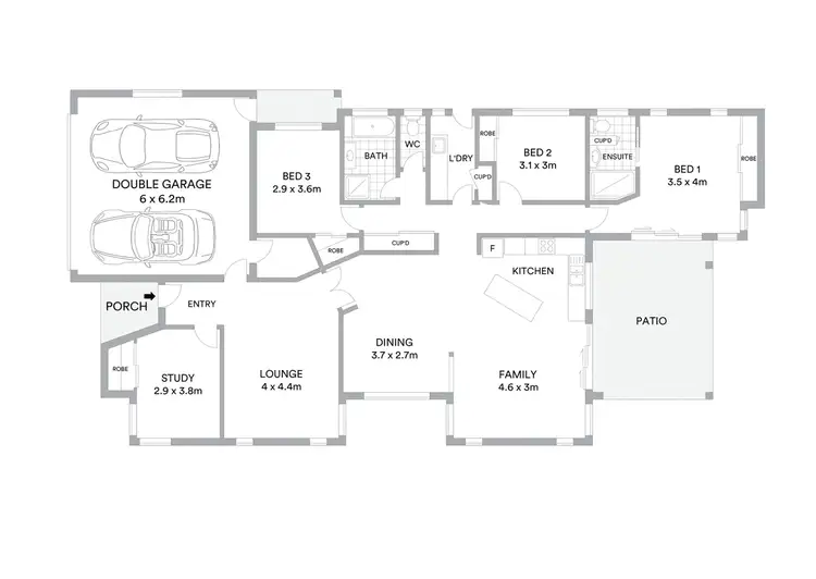Floorplan of Homely house listing, 19 Lyrebird Lane, Bohle Plains QLD 4817