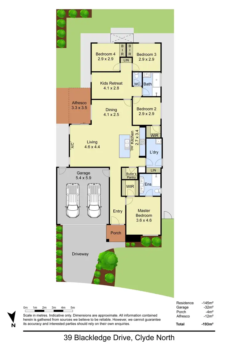 Floorplan of Homely house listing, 39 Blackledge Drive, Clyde North VIC 3978