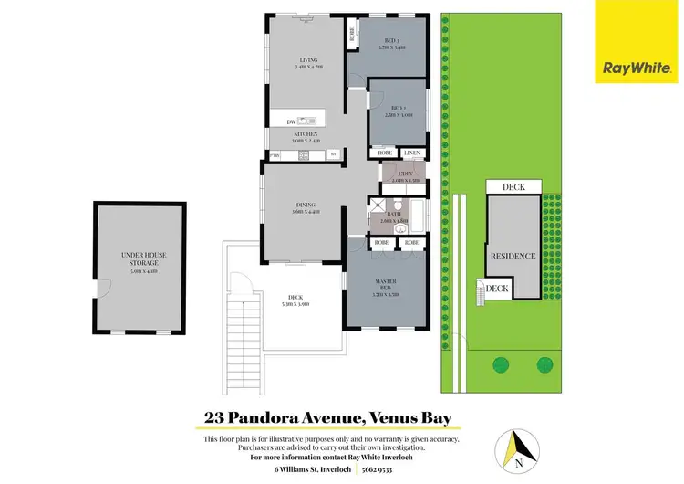 Floorplan of Homely house listing, 23 Pandora Avenue, Venus Bay VIC 3956