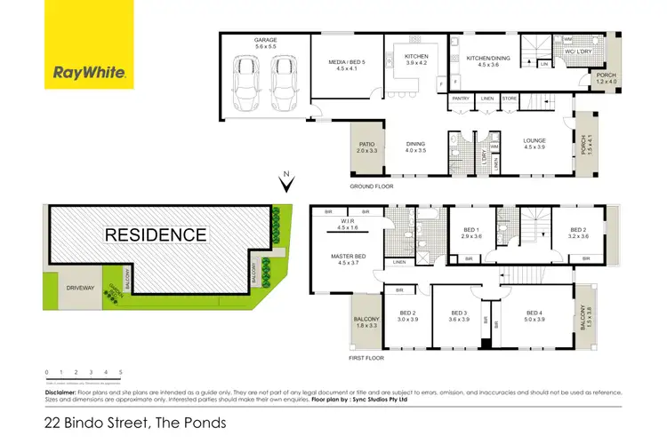Floorplan of Homely house listing, 22 & 22A Bindo Street, The Ponds NSW 2769