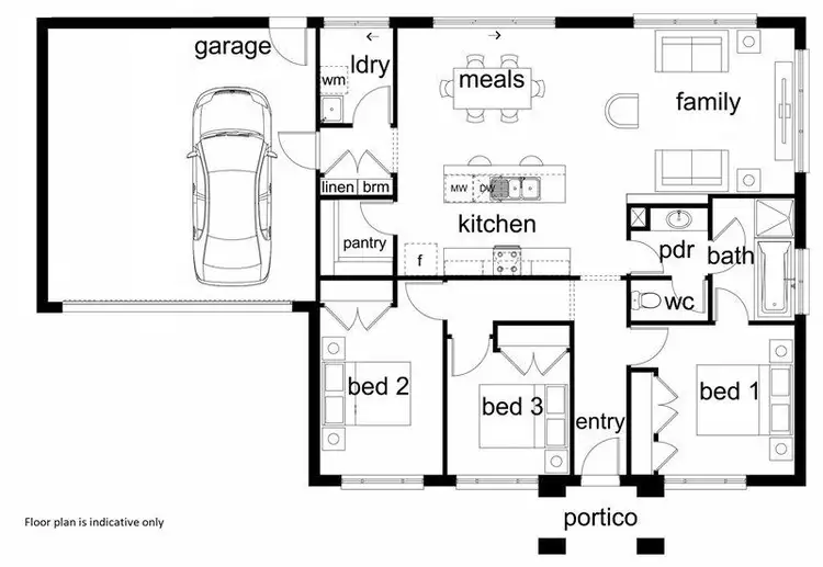 Floorplan of Homely house listing, 12 Rivertown Grove, Cobram VIC 3644