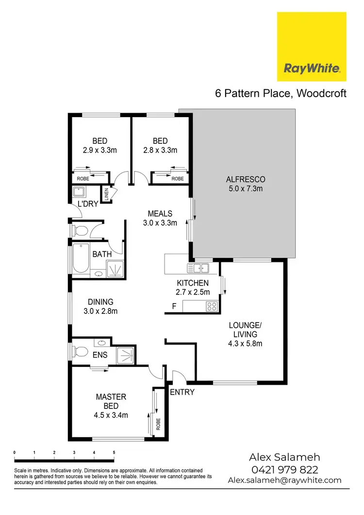 Floorplan of Homely house listing, 6 Pattern Place, Woodcroft NSW 2767