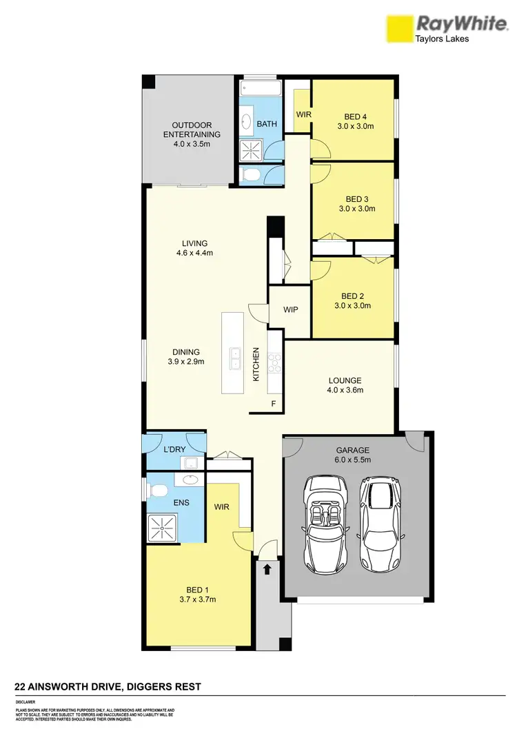 Floorplan of Homely house listing, 22 Ainsworth Crescent, Diggers Rest VIC 3427