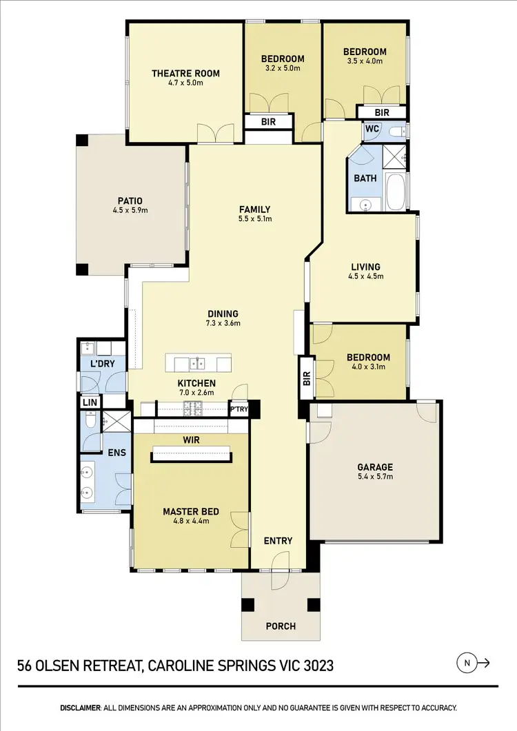 Floorplan of Homely house listing, 56 Olsen Retreat, Caroline Springs VIC 3023