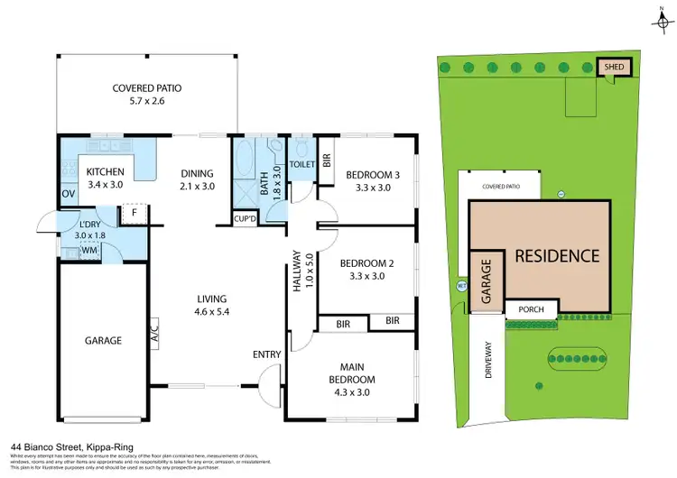 Floorplan of Homely house listing, 44 Bianco Street, Kippa-Ring QLD 4021