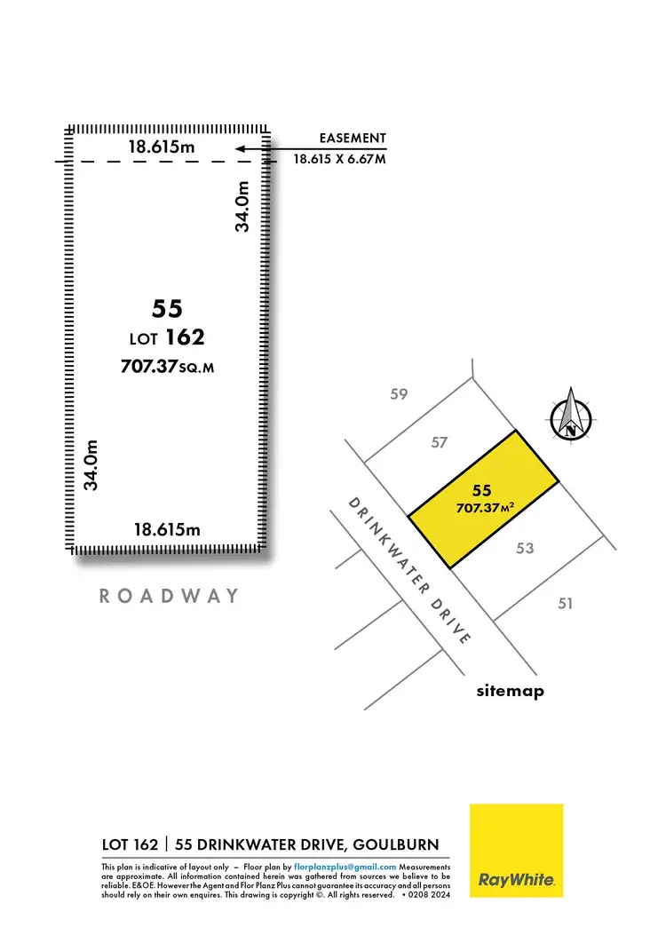 Floorplan of Homely land listing, 55 Drinkwater Drive, Goulburn NSW 2580