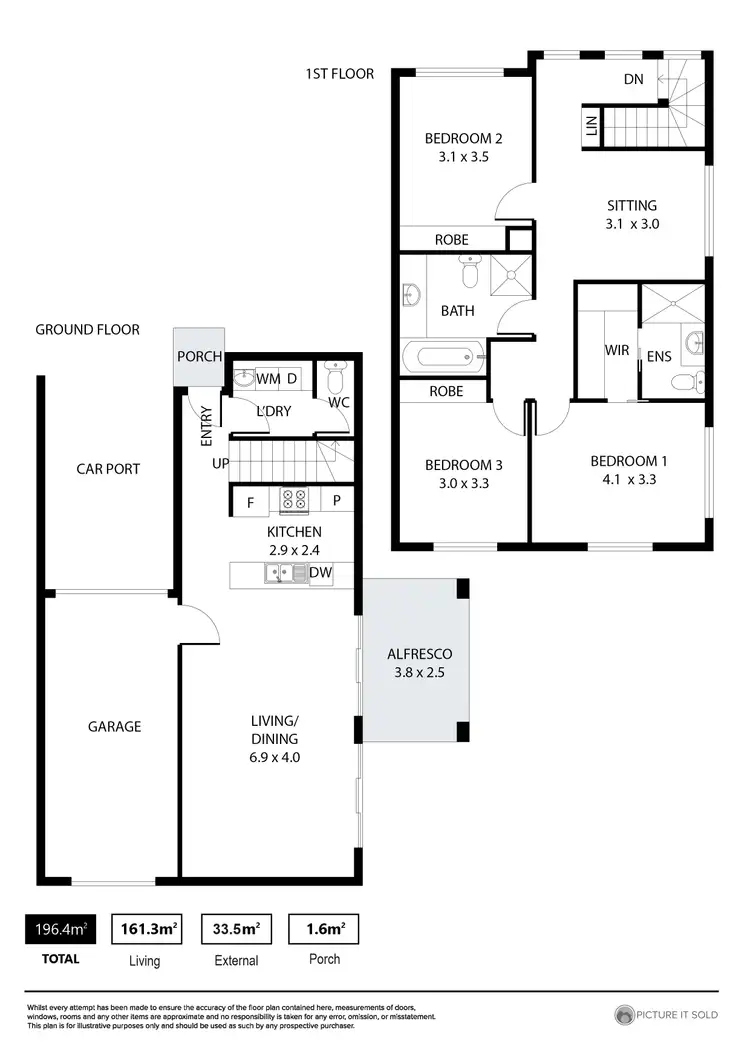 Floorplan of Homely townhouse listing, 4/73 Ross Road, Hectorville SA 5073
