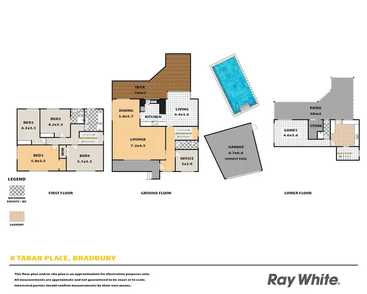 Floorplan of Homely house listing, 8 Taber Place, Bradbury NSW 2560