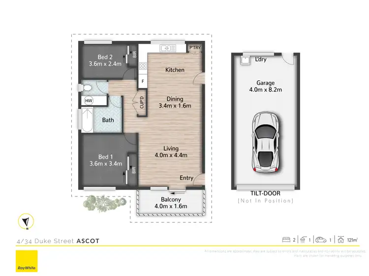 Floorplan of Homely unit listing, 4/34 Duke Street, Ascot QLD 4007