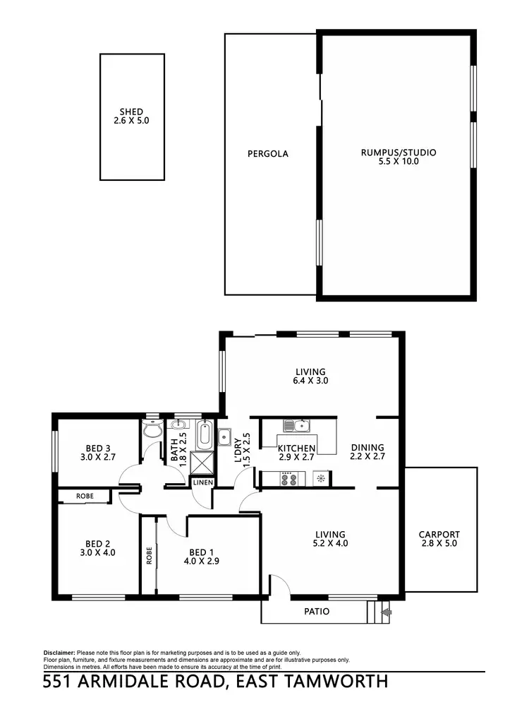 Floorplan of Homely house listing, 551 Armidale Road, Tamworth NSW 2340