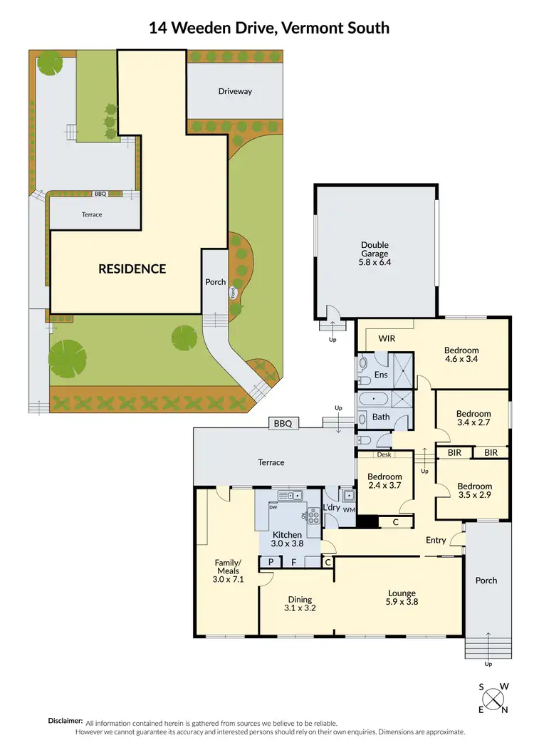 Floorplan of Homely house listing, 14 Weeden Drive, Vermont South VIC 3133