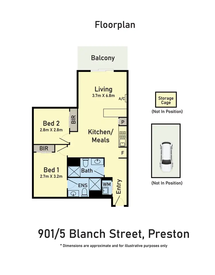 Floorplan of Homely apartment listing, 901/5 Blanch Street, Preston VIC 3072