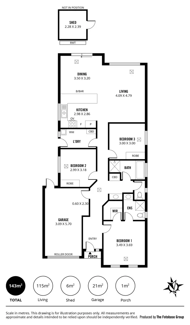 Floorplan of Homely house listing, 53 Dudley Street, Mansfield Park SA 5012