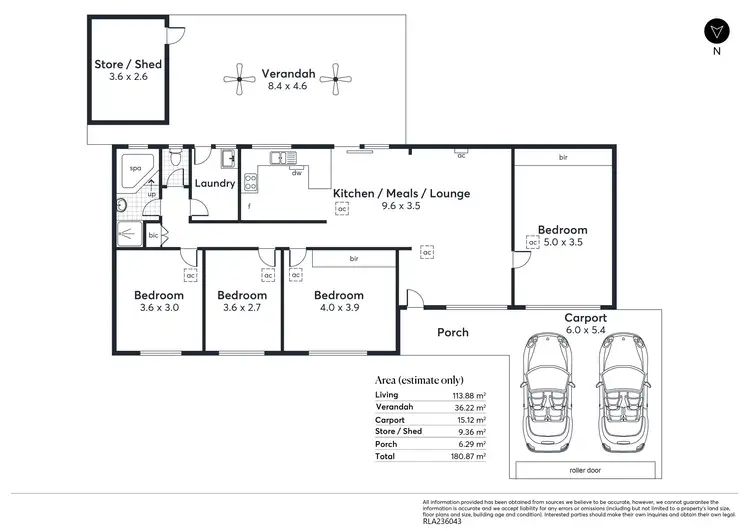 Floorplan of Homely house listing, 5 Hoskin Avenue, Kidman Park SA 5025
