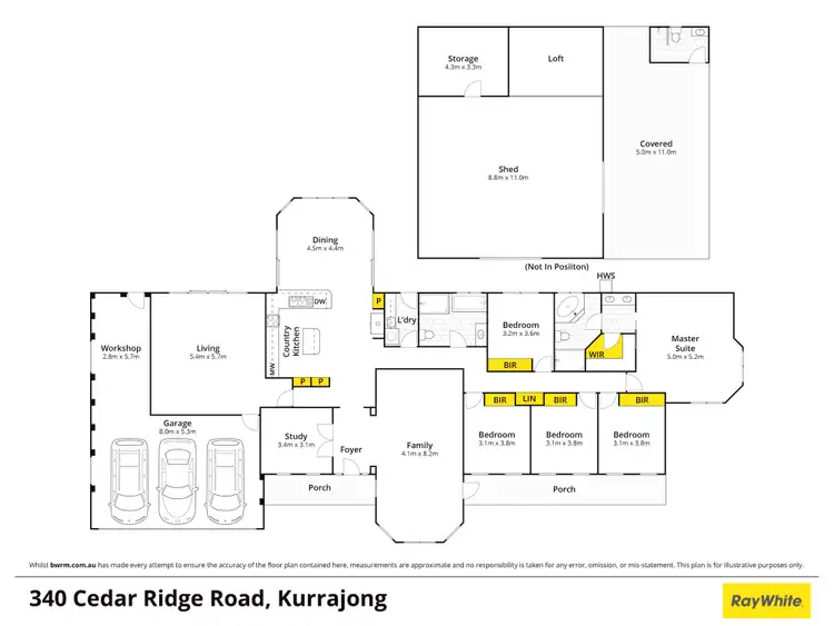 Floorplan of Homely house listing, 340 Cedar Ridge Road, Kurrajong NSW 2758