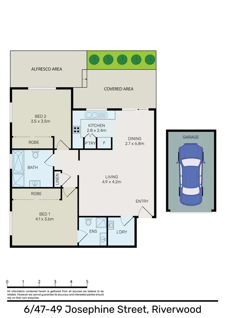 Floorplan of Homely unit listing, 6/47-49 Josephine Street, Riverwood NSW 2210