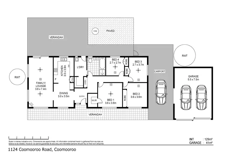 Floorplan of Homely house listing, Proposed Allotment 1 Coomooroo Road, Coomooroo via, Orroroo SA 5431