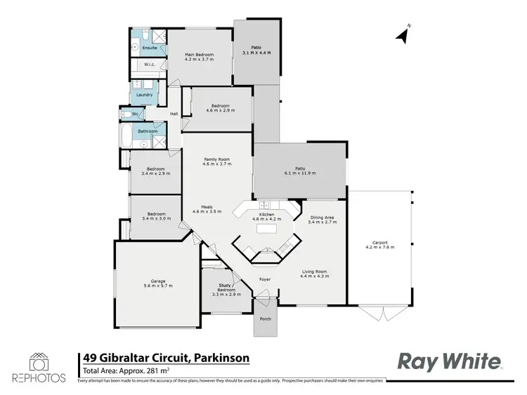 Floorplan of Homely house listing, 49 Gibraltar Circuit, Parkinson QLD 4115