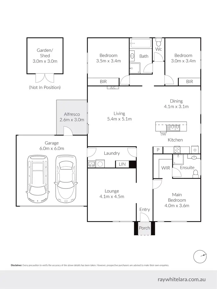 Floorplan of Homely house listing, 8 Mallard Court, Lara VIC 3212
