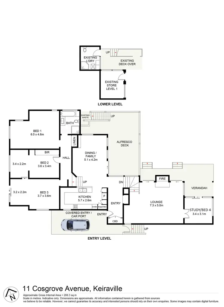 Floorplan of Homely house listing, 11 Cosgrove Avenue, Keiraville NSW 2500